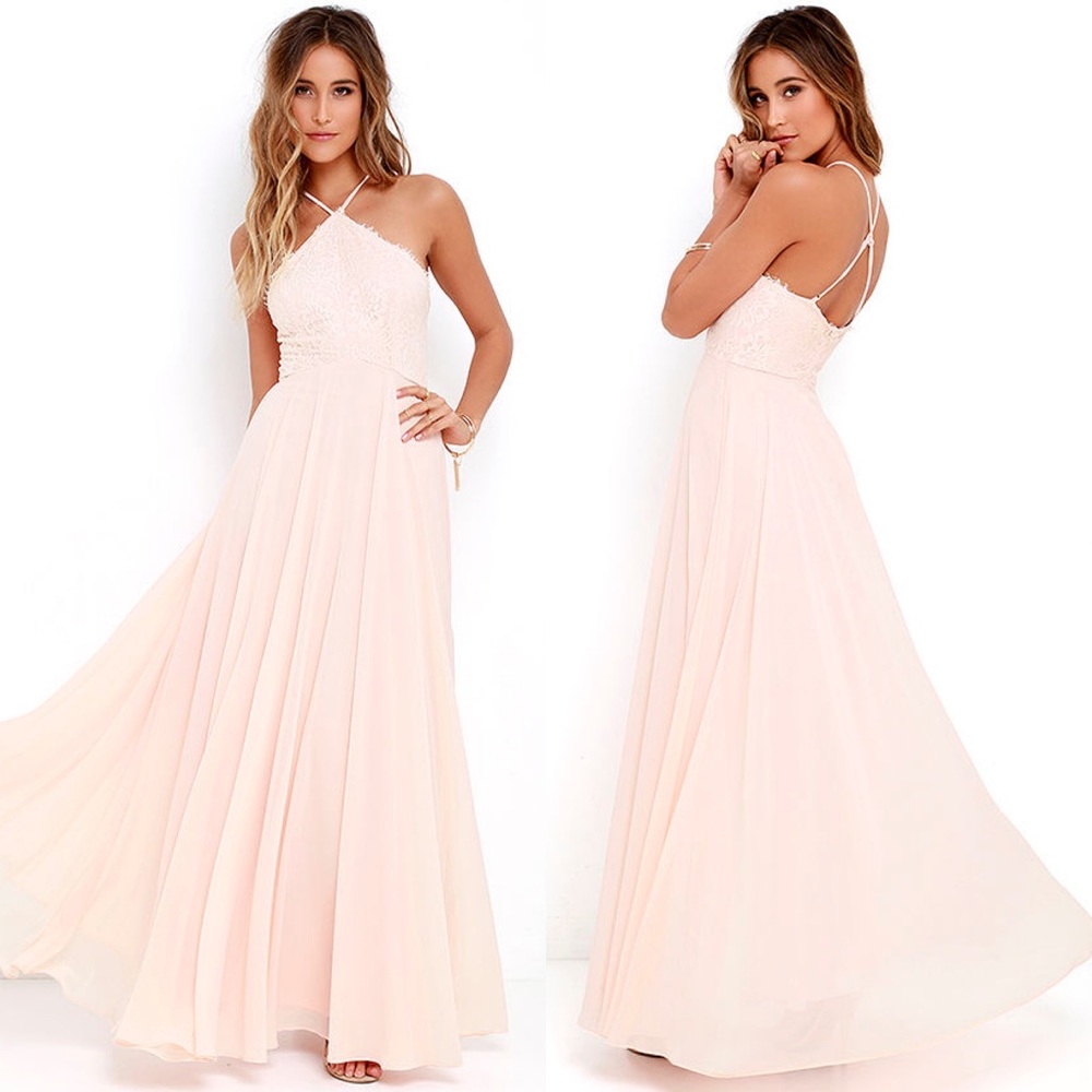 LuLu’s Enchantment Lace Maxi Dress